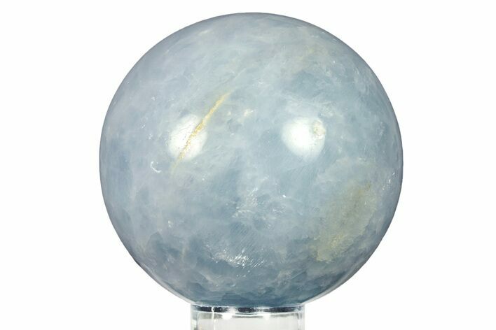 Polished Blue Calcite Sphere - Madagascar #277162